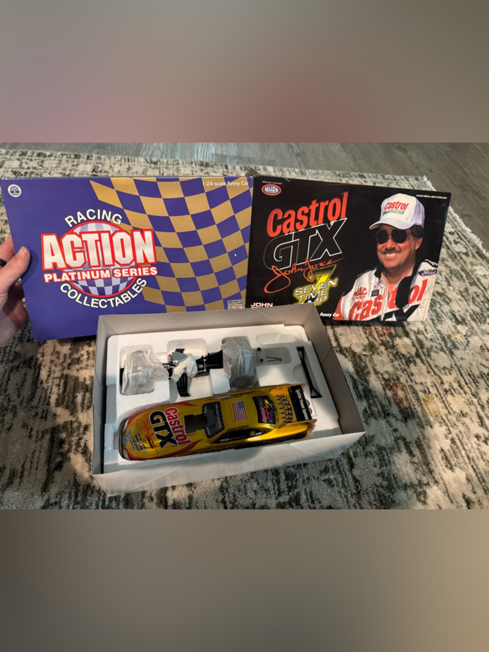 John Force 7 Time Champion 1998 Mustang Funny Car NIB